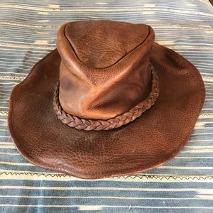 Leather hat